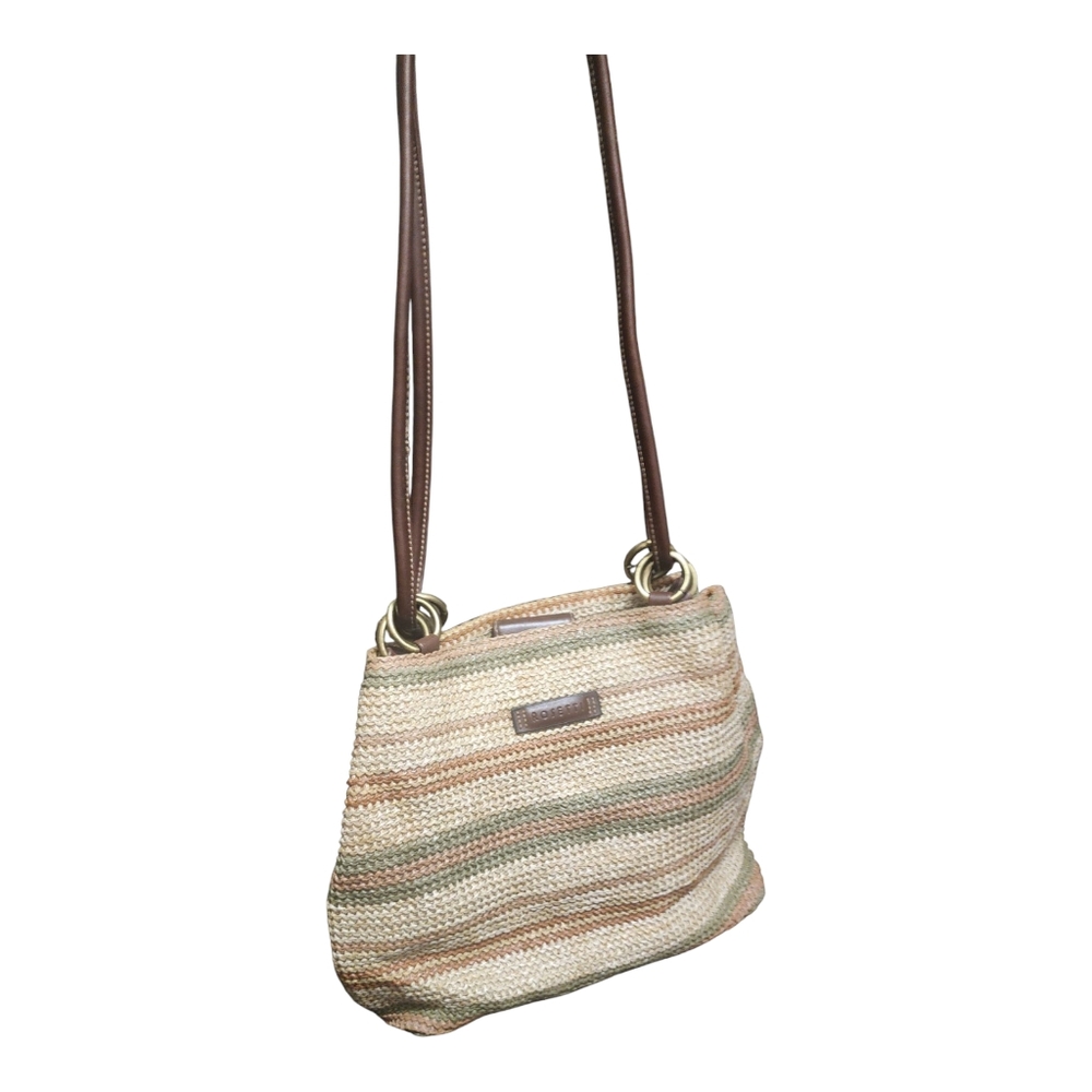 Rosetti Vintage Multi-Colored Soft Wicker Weave Purse